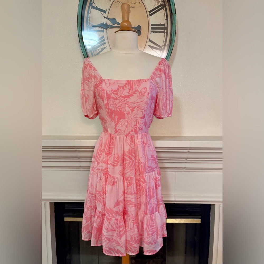 1. State Pink Floral Mini Dress - Picture 8 of 11